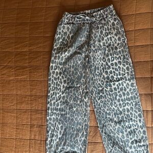 Damson Madder Good Nature Rafe Leopard Jeans UK 8, US 4